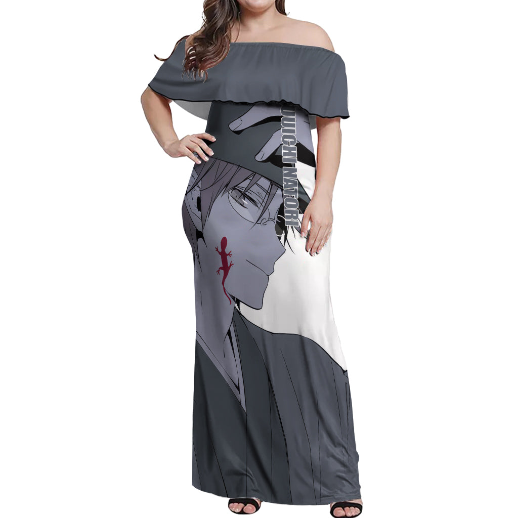 Shuuichi Natori Off Shoulder Maxi Dress Natsume Yuujinchou