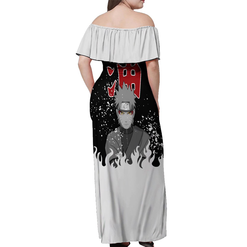 Uzumaki Sage Off Shoulder Maxi Dress
