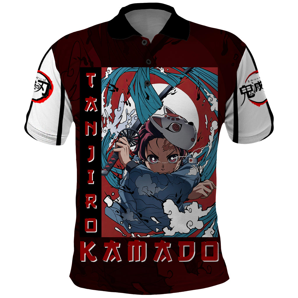 Tanjiro Kamado - Raising Sun Anime Polo Shirt