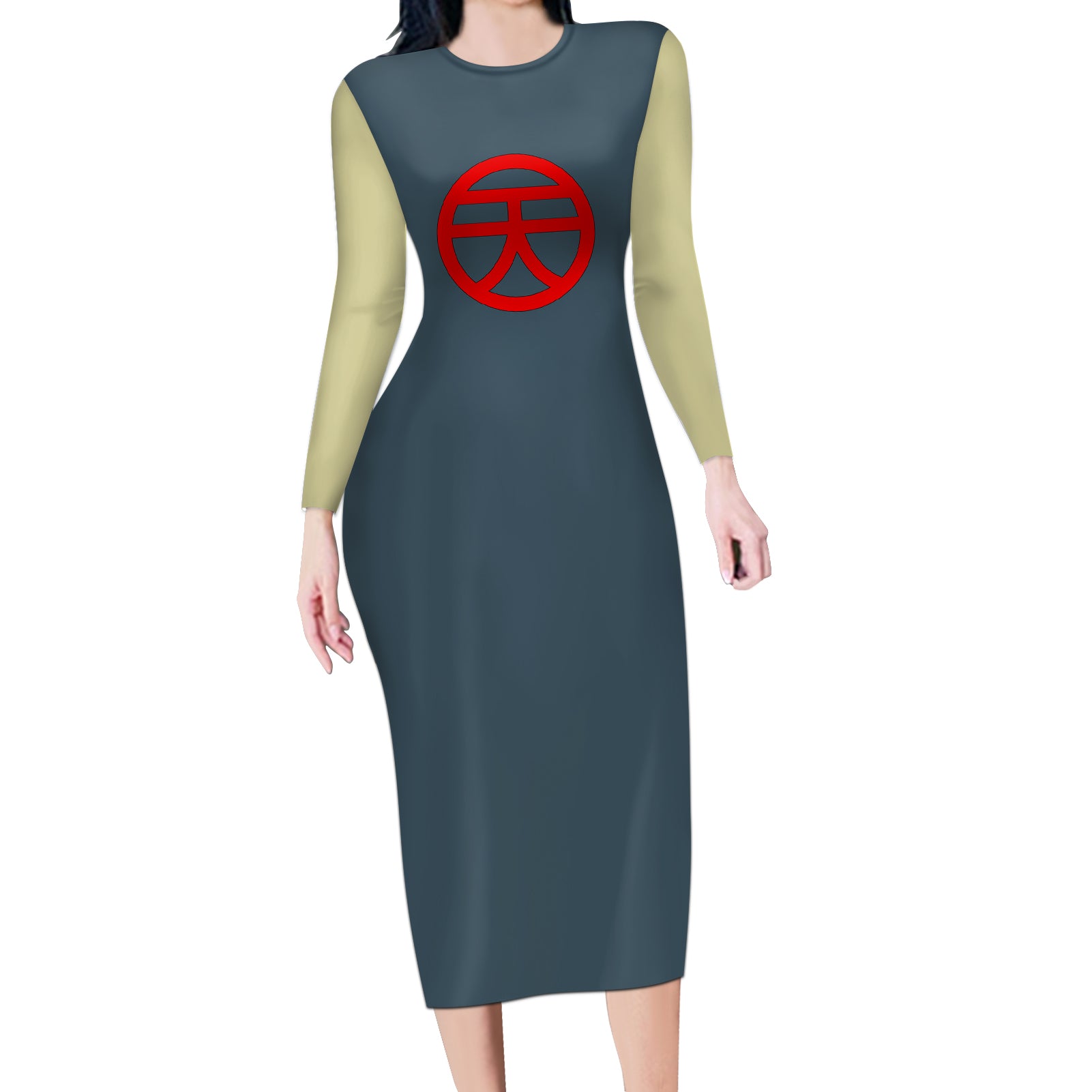 Tien Shinhan Long Sleeve Bodycon Dress Dragon Ball