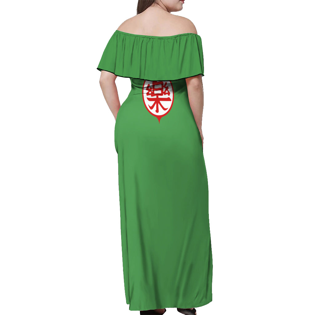 Yamcha Off Shoulder Maxi Dress Dragon Ball