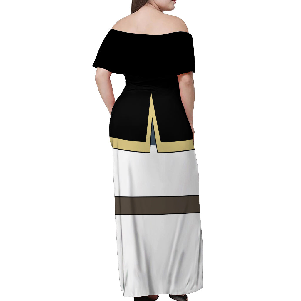 Black Bull Asta Off Shoulder Maxi Dress