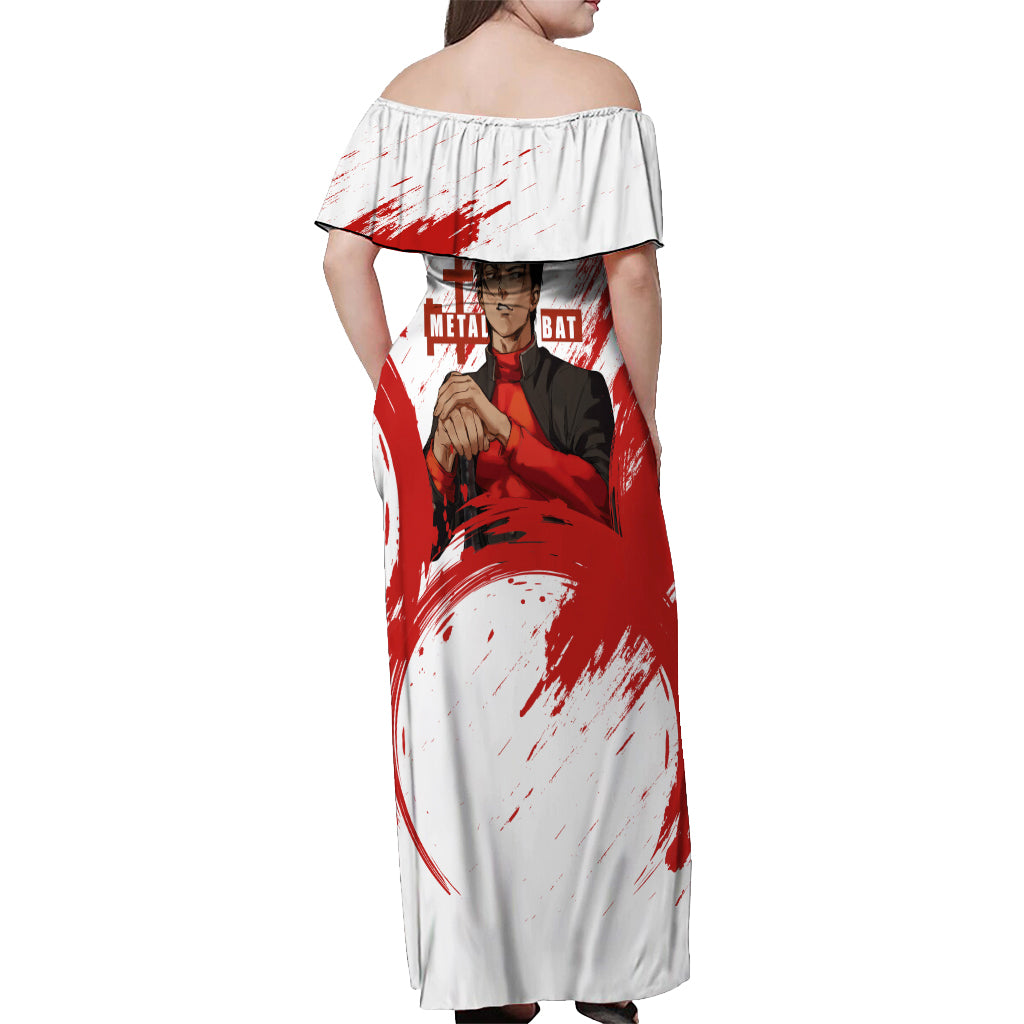 Metal Bat - Off Shoulder Maxi Dress One Punch Man