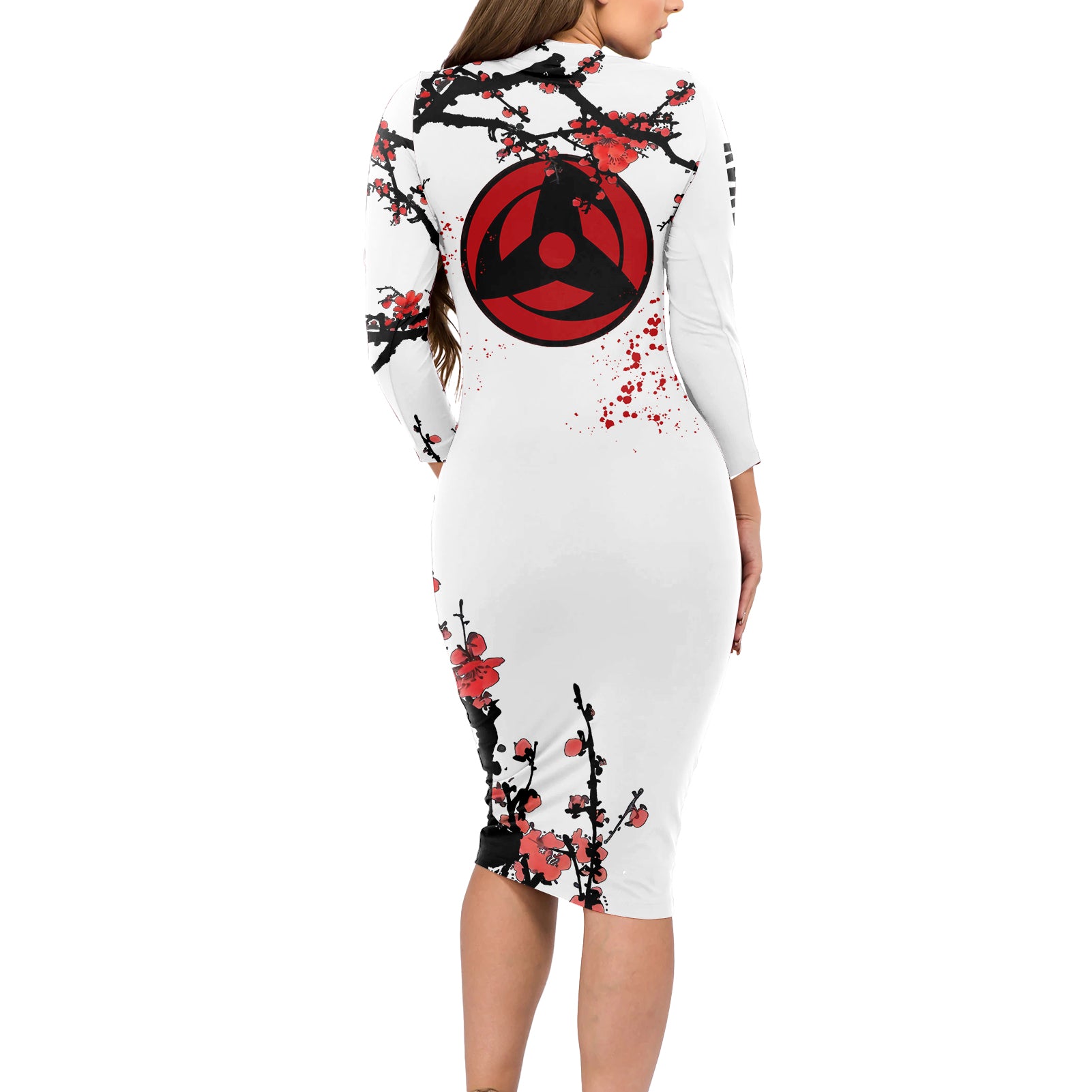 Hatake Kakashi Japan Style Long Sleeve Bodycon Dress