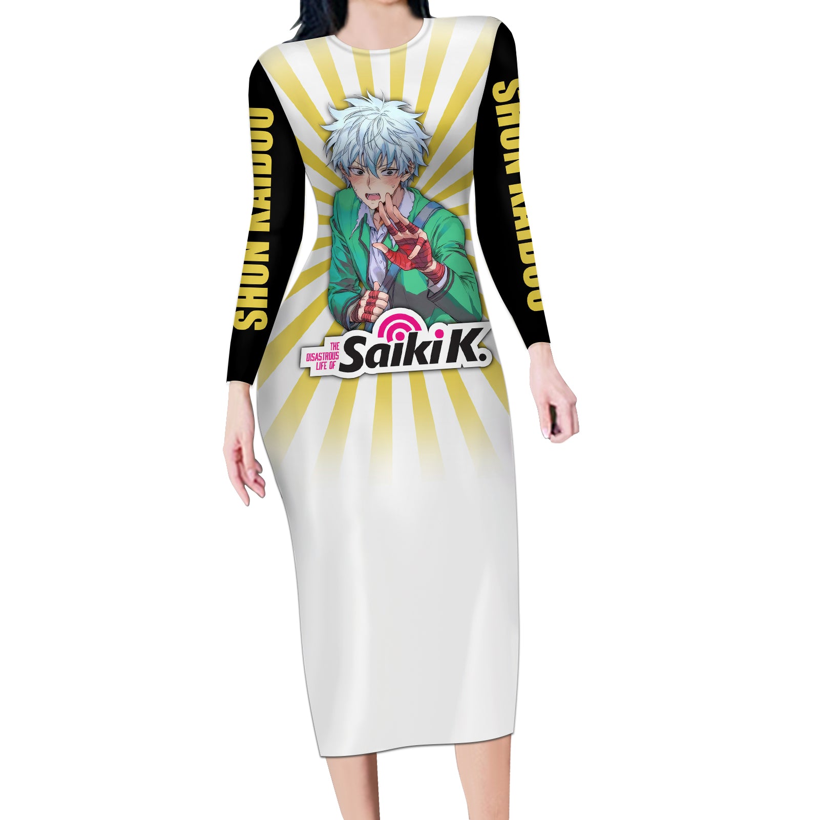 Shun Kaidou Long Sleeve Bodycon Dress Saiki K