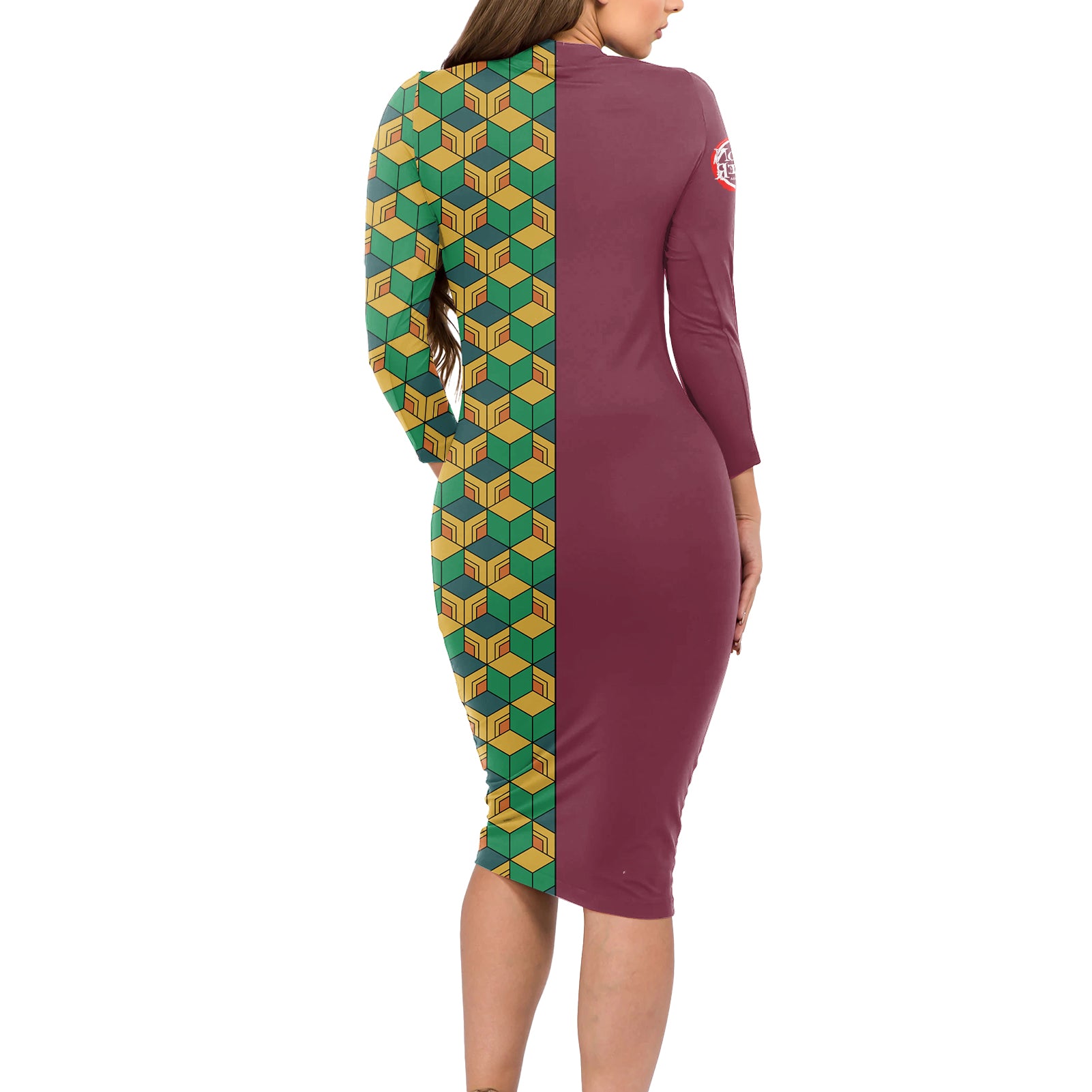 Giyu Long Sleeve Bodycon Dress Demon Slayer