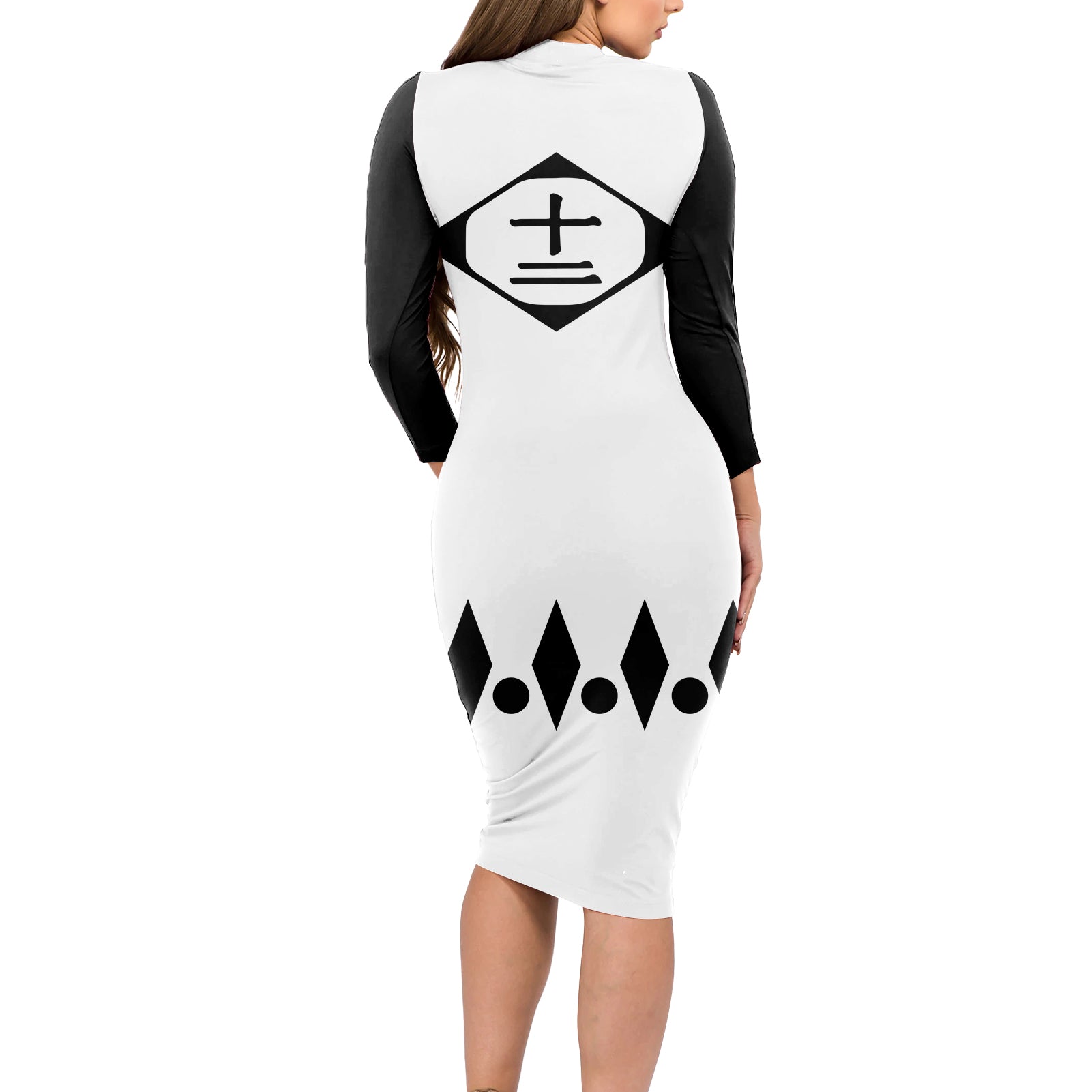 Twelfth Division Gotei 13 Long Sleeve Bodycon Dress