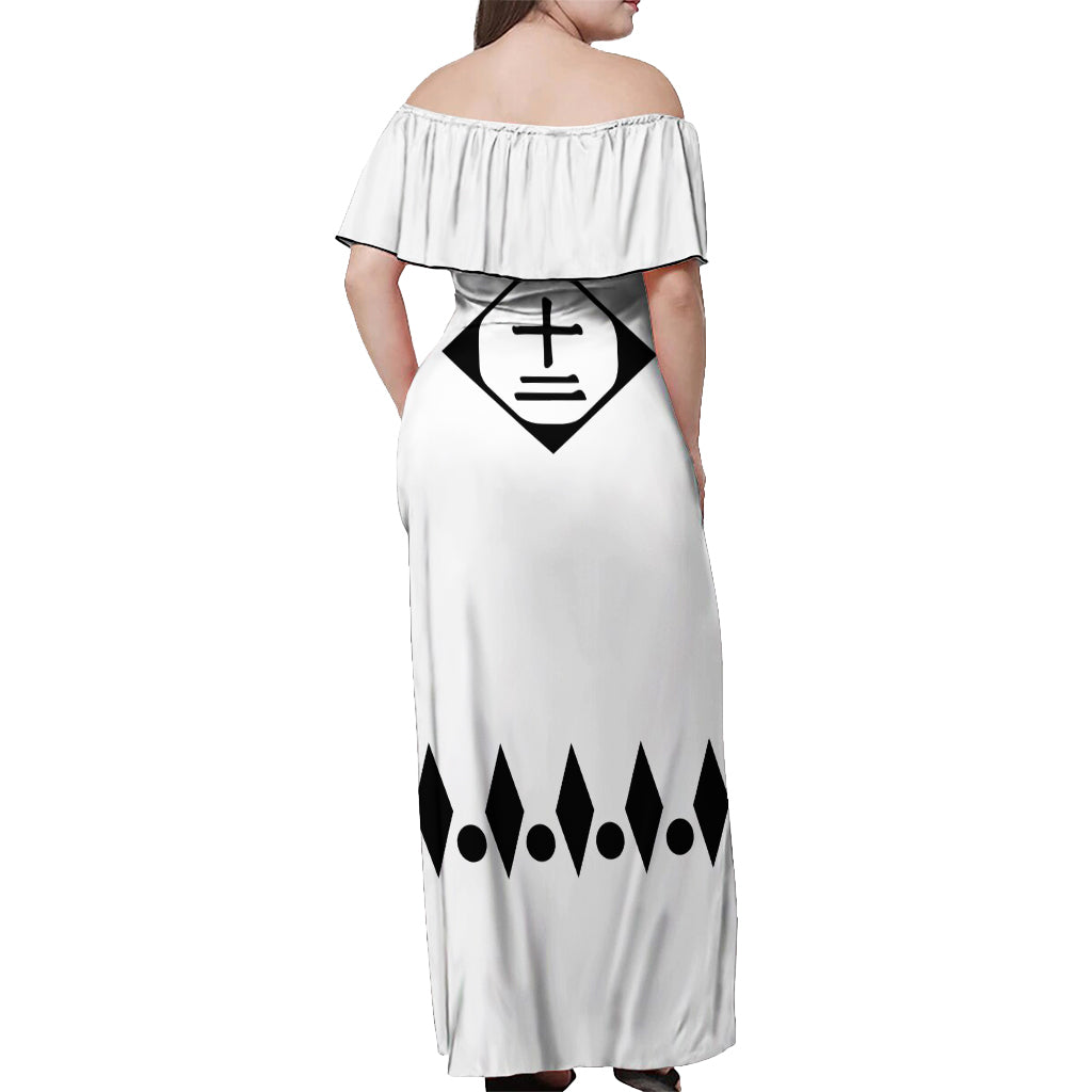 Twelfth Division Gotei 13 Off Shoulder Maxi Dress