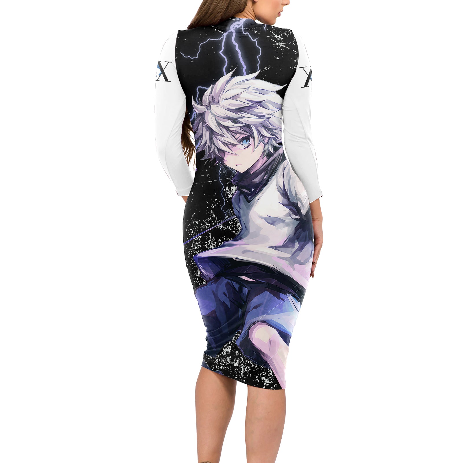 Killua Zoldyck Long Sleeve Bodycon Dress