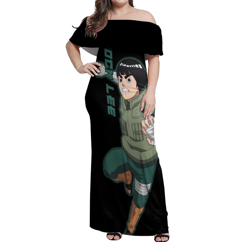 Rock Lee Off Shoulder Maxi Dress