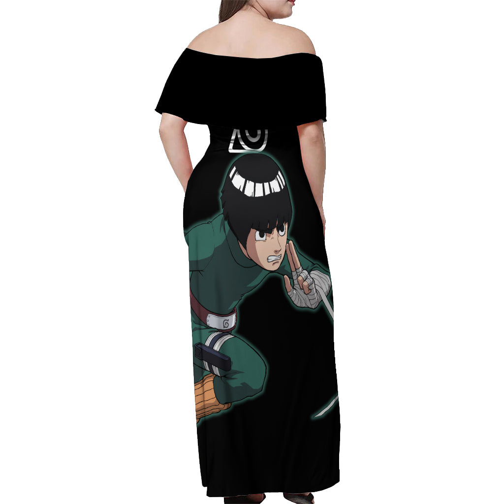 Rock Lee Off Shoulder Maxi Dress