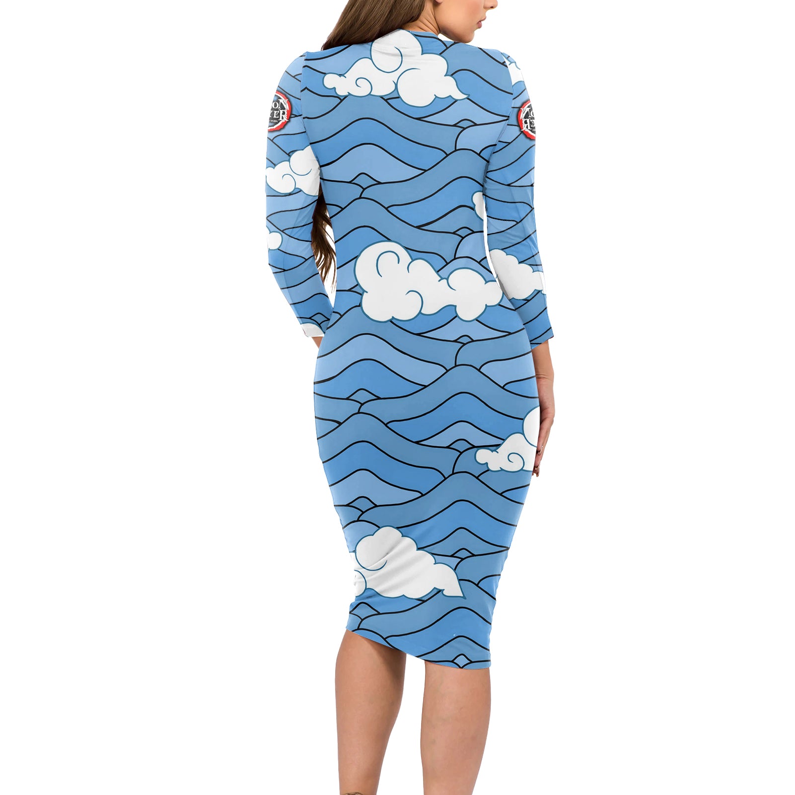 Sakonji Urokodaki Long Sleeve Bodycon Dress Demon Slayer