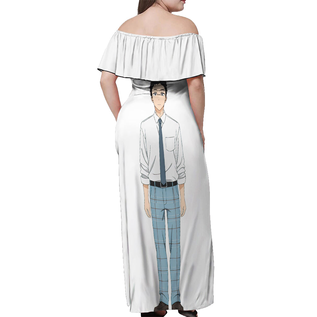 Wakana Gojo My Dress Up Darling Off Shoulder Maxi Dress Anime Style