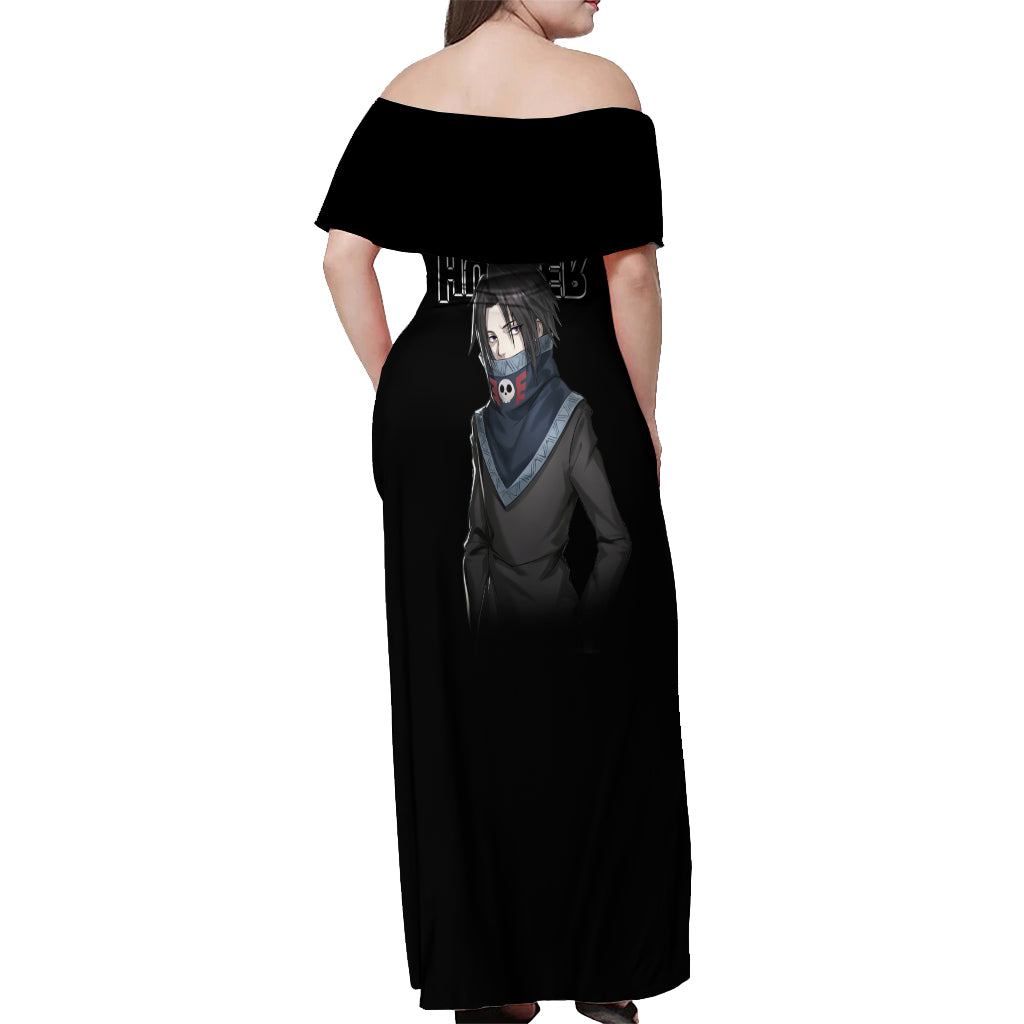 Feitan Portor Hunter X Hunter Off Shoulder Maxi Dress Anime Style