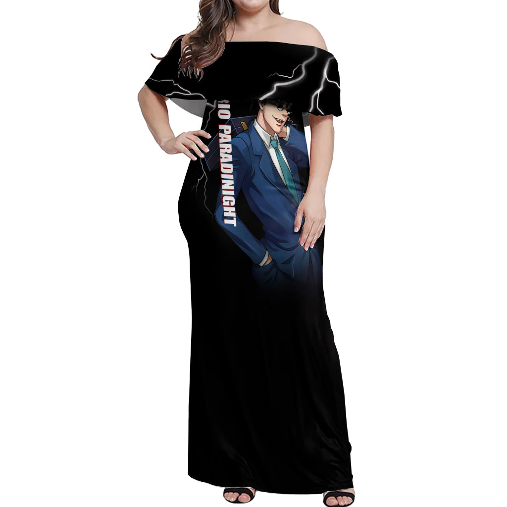 Leorio Hunter X Hunter Off Shoulder Maxi Dress Anime Style