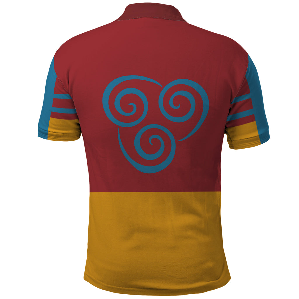 Avatar Aang Airbending Polo Shirt