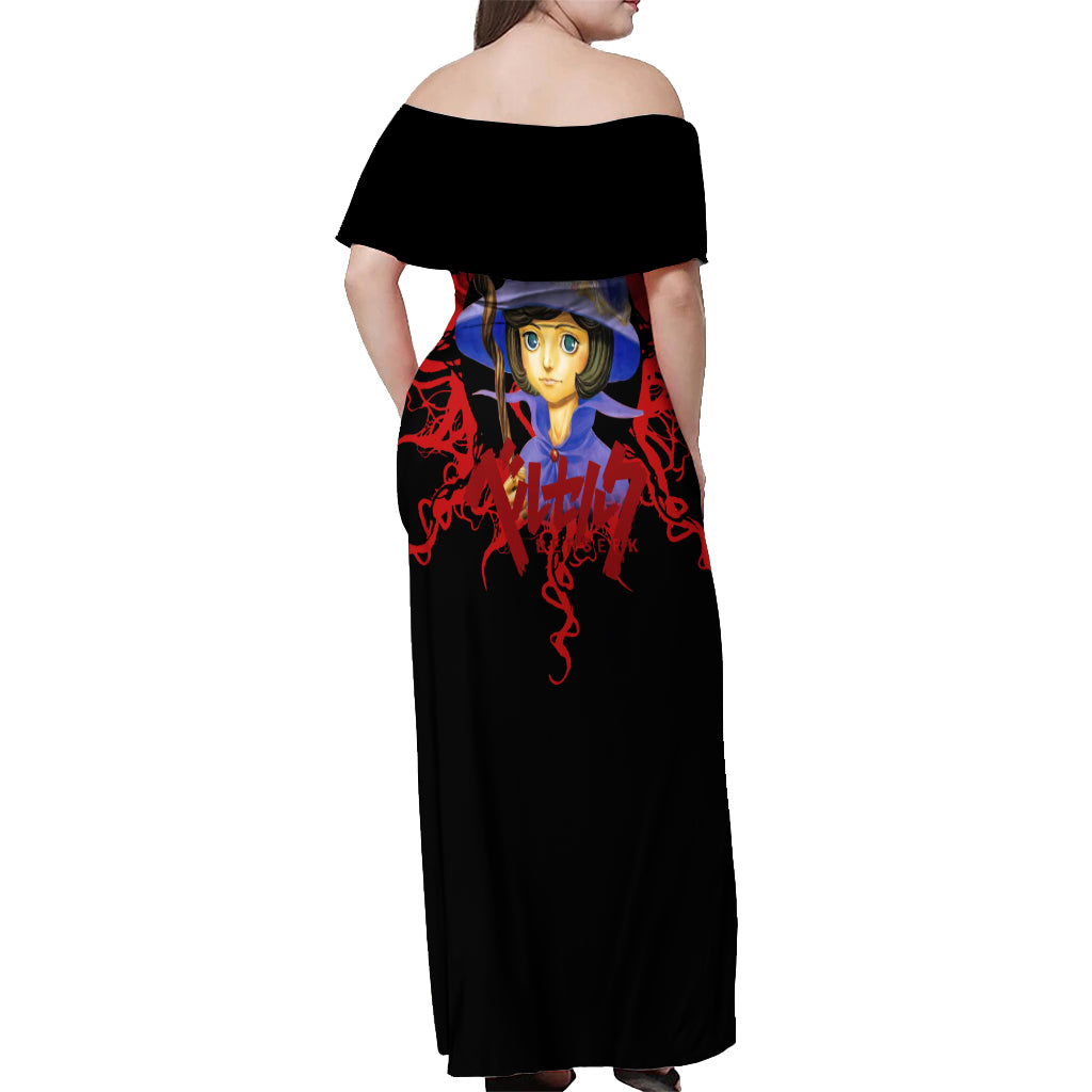 Schierke Basrard Off Shoulder Maxi Dress Anime Style