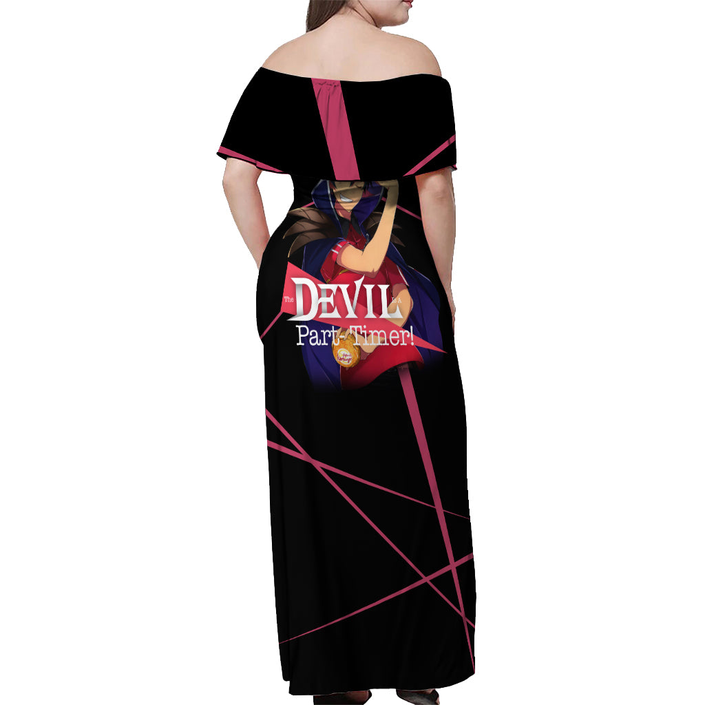 Sadao Maou The Devil Part Timer Off Shoulder Maxi Dress Anime Style