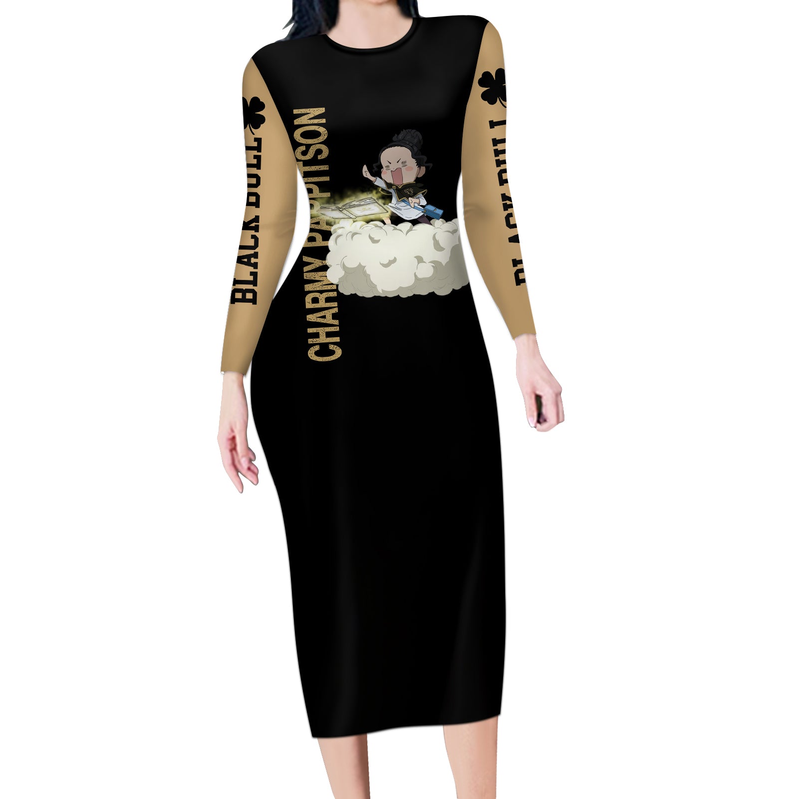 Black Bull Charmy Long Sleeve Bodycon Dress