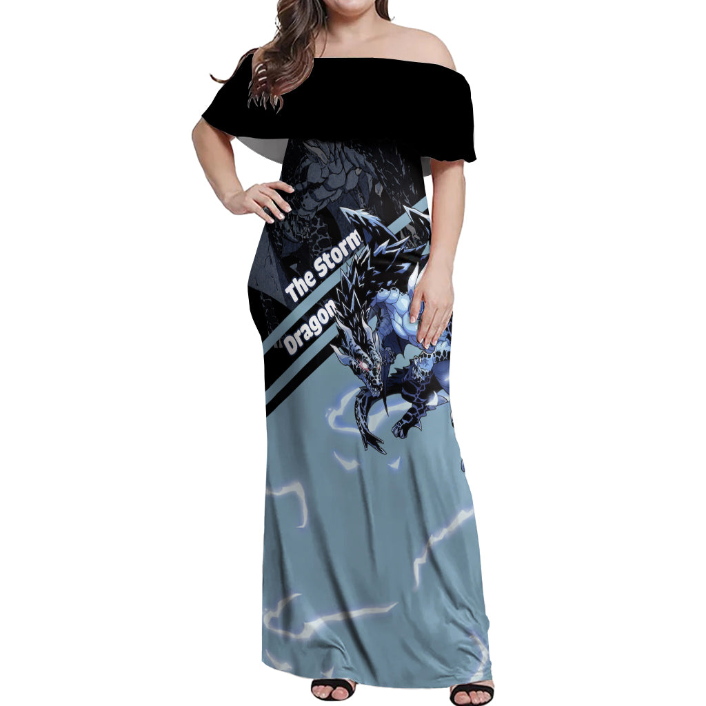 Veldora Storm Dragon Off Shoulder Maxi Dress