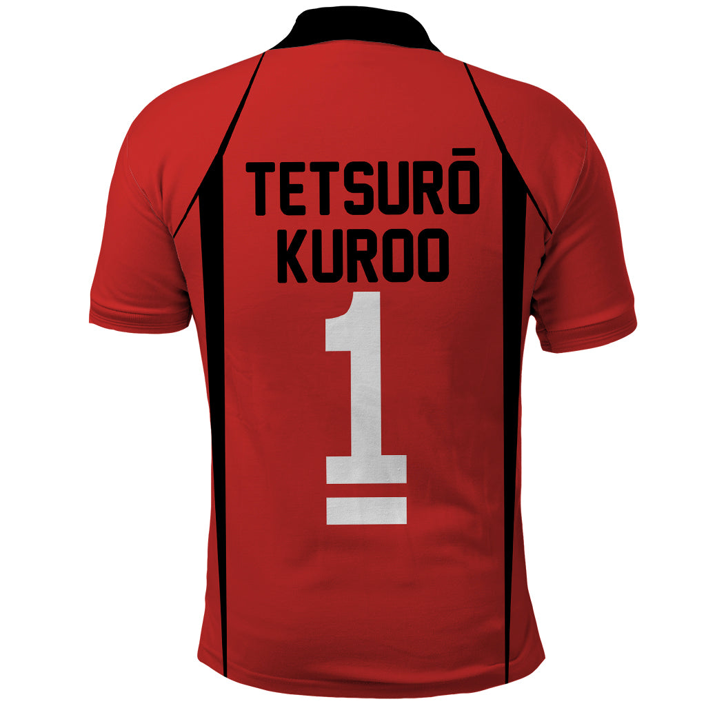 Nekoma Tetsuro Kuroo - Number 1 Uniform Anime Polo Shirt