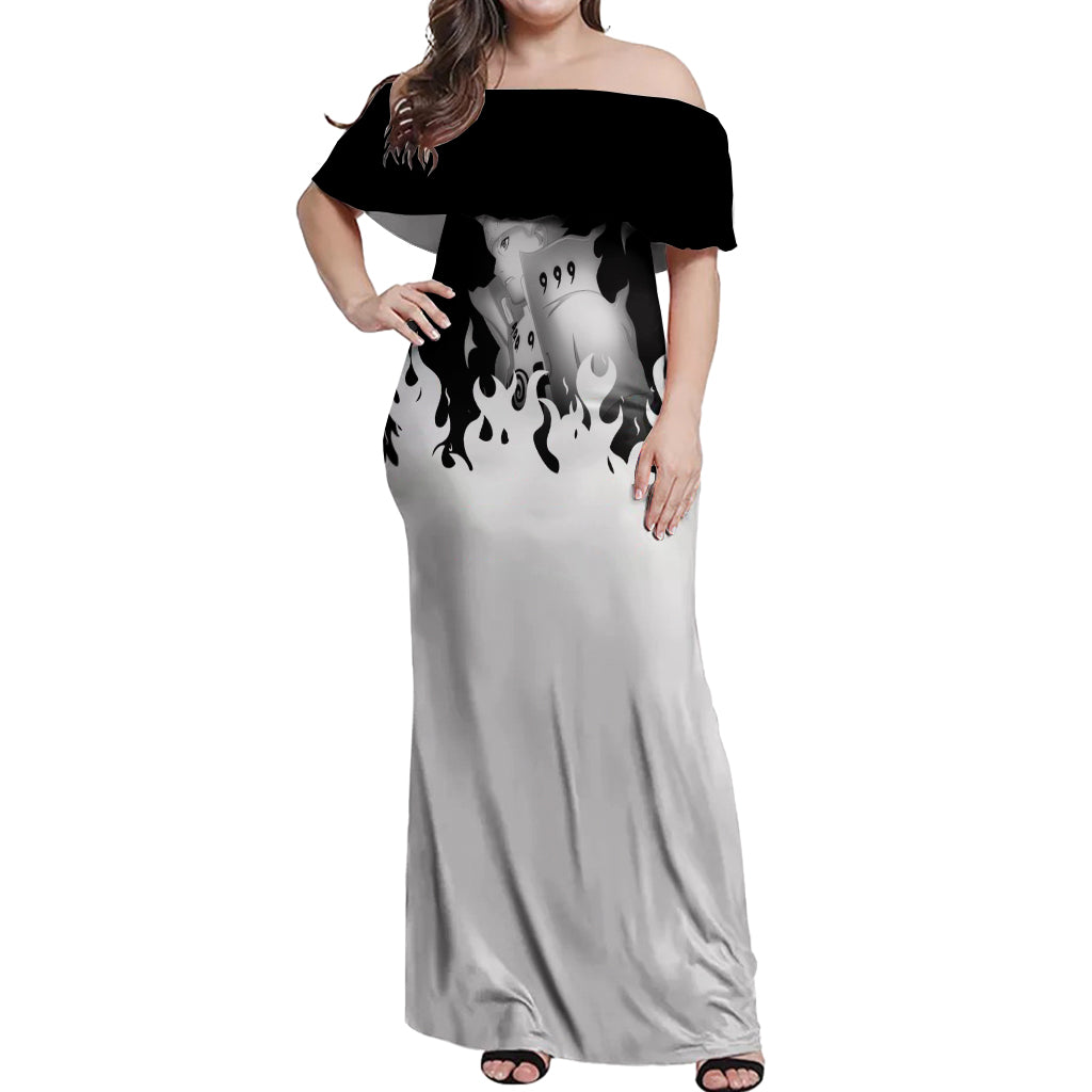 Bijuu Off Shoulder Maxi Dress Naruto