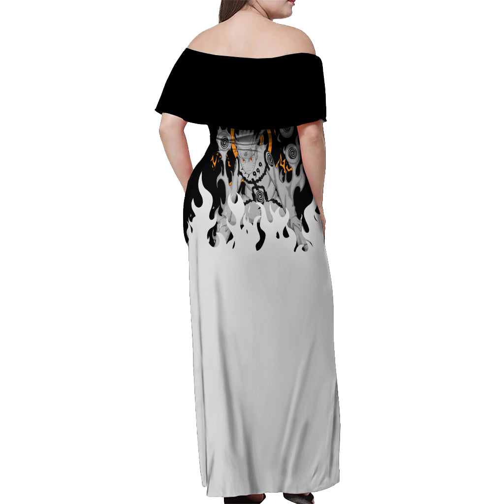 Bijuu Off Shoulder Maxi Dress Naruto