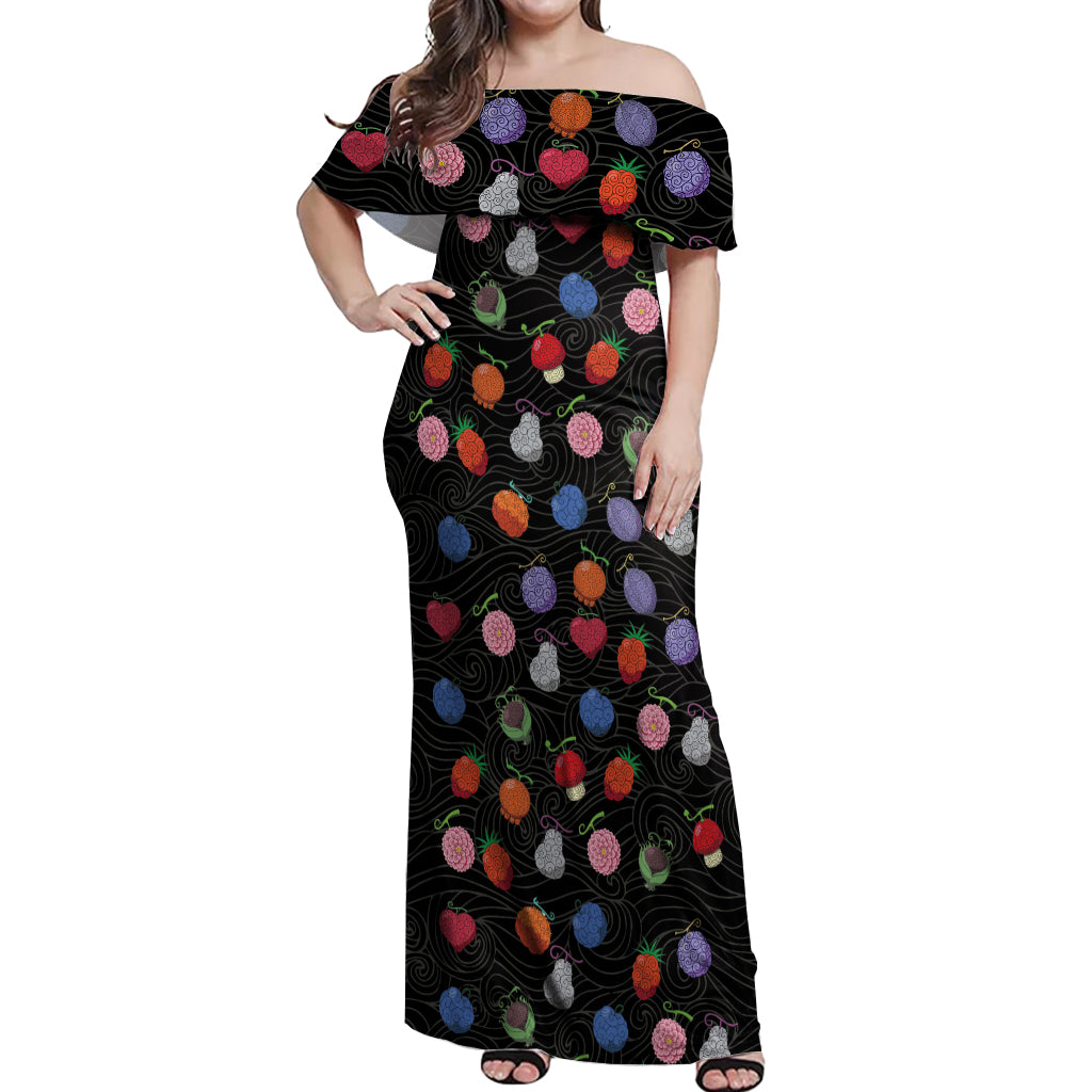 Devil Fruits Off Shoulder Maxi Dress One Piece