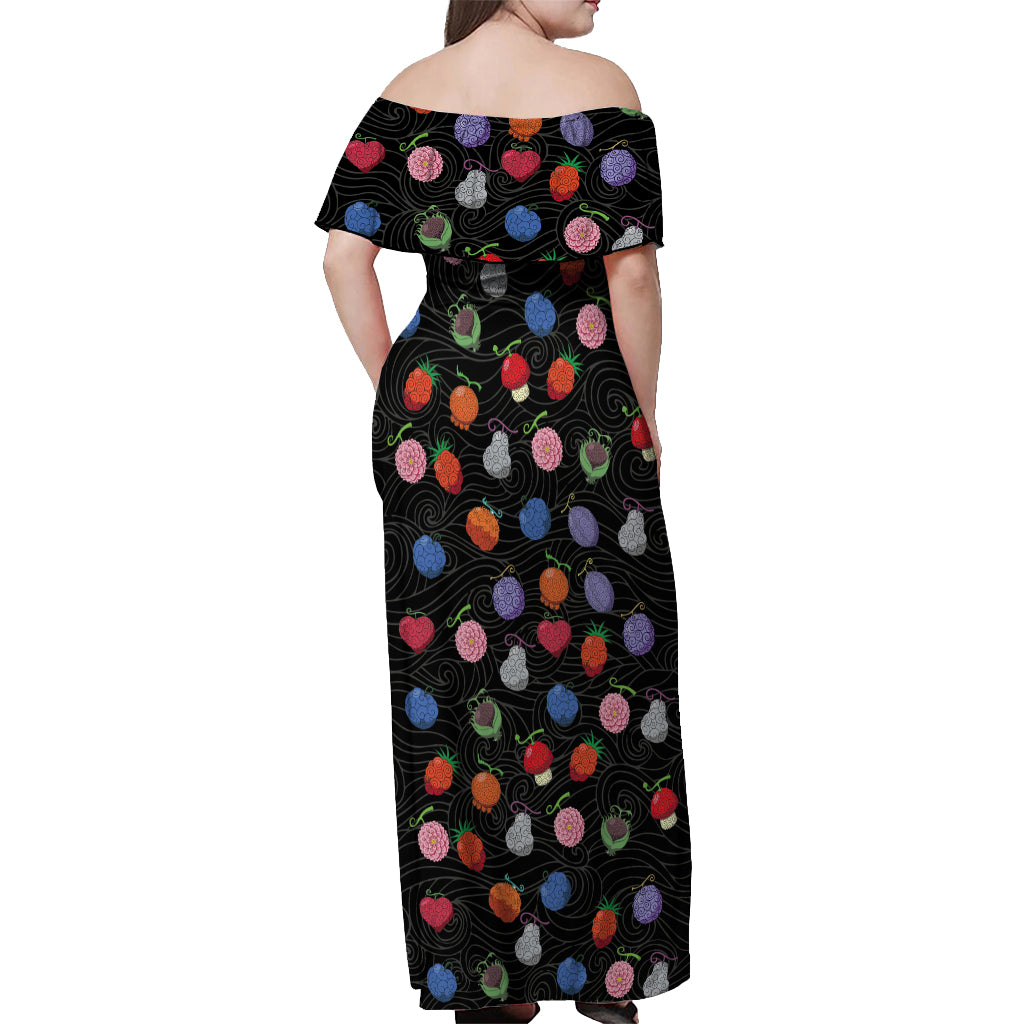 Devil Fruits Off Shoulder Maxi Dress One Piece