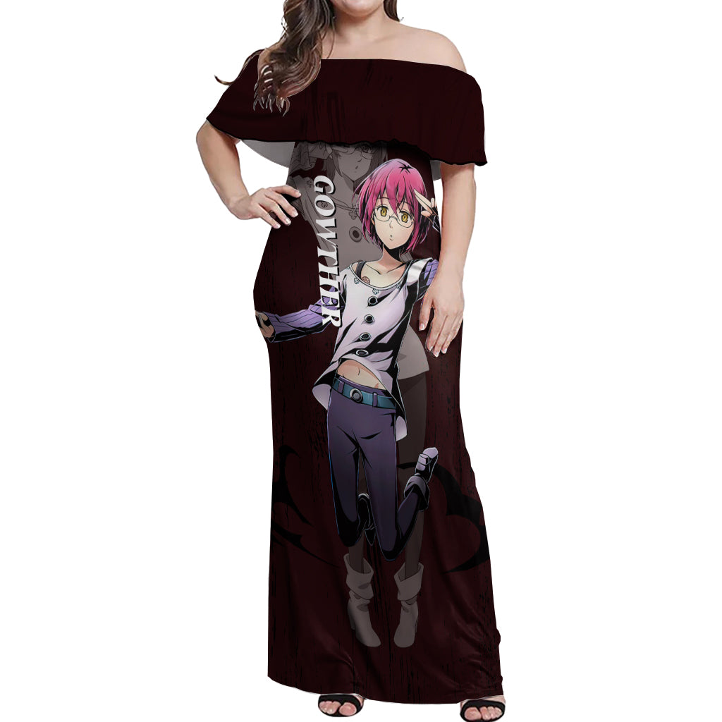 Goat's Sin of Lust Gowther Off Shoulder Maxi Dress Ten Commandments