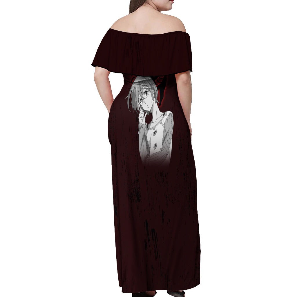 Goat's Sin of Lust Gowther Off Shoulder Maxi Dress Ten Commandments
