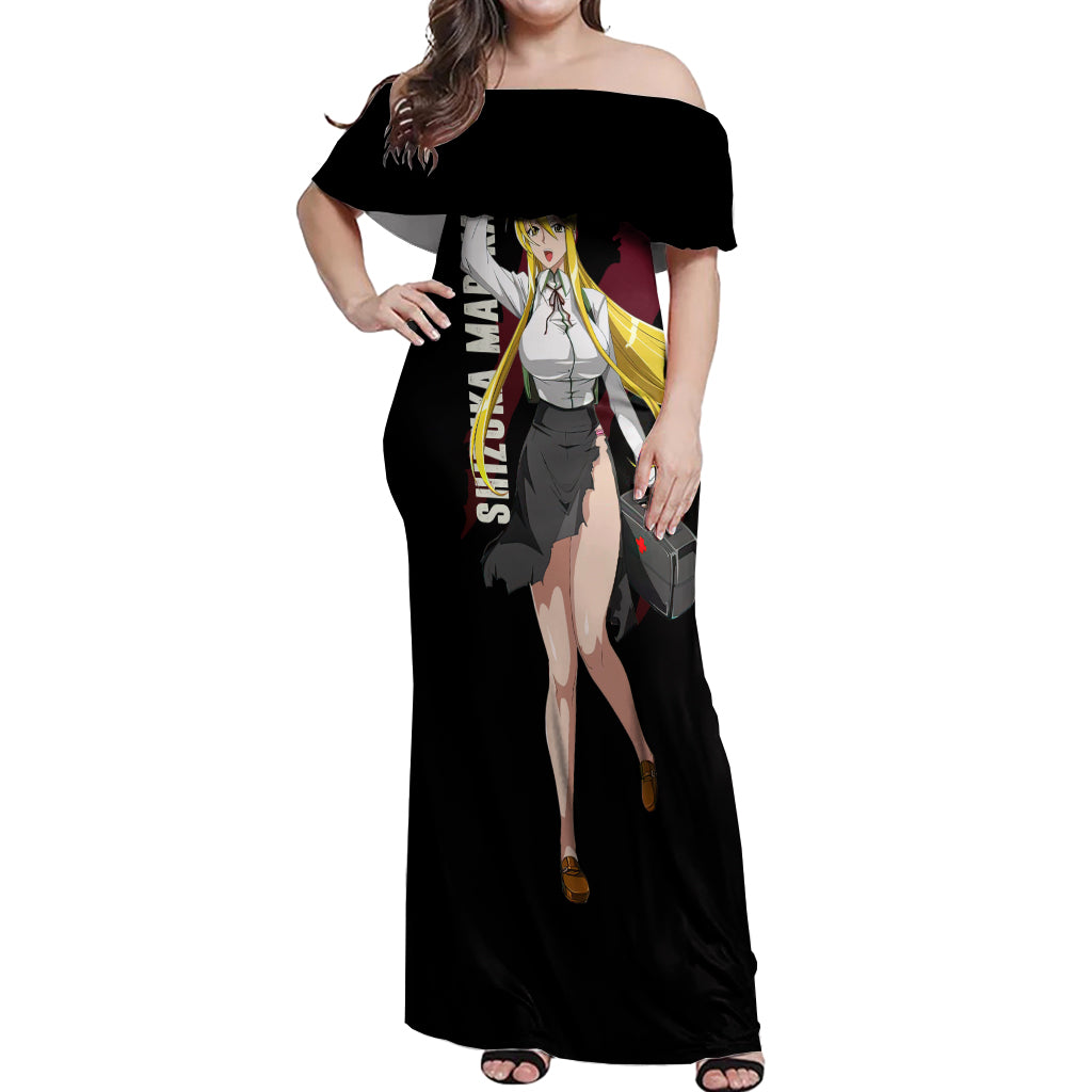 Shizuka Marikawa Off Shoulder Maxi Dress Highschool Of Dead