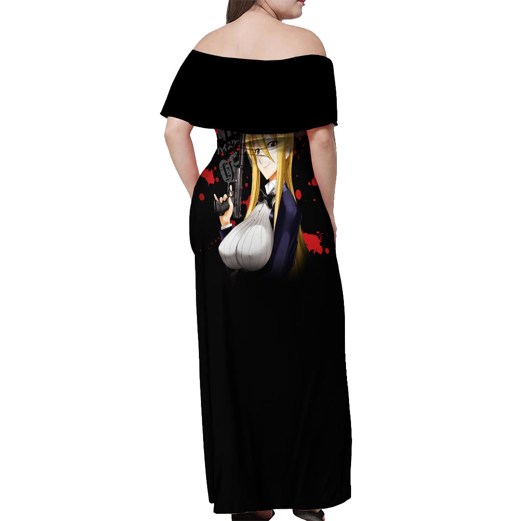 Shizuka Marikawa Off Shoulder Maxi Dress Highschool Of Dead