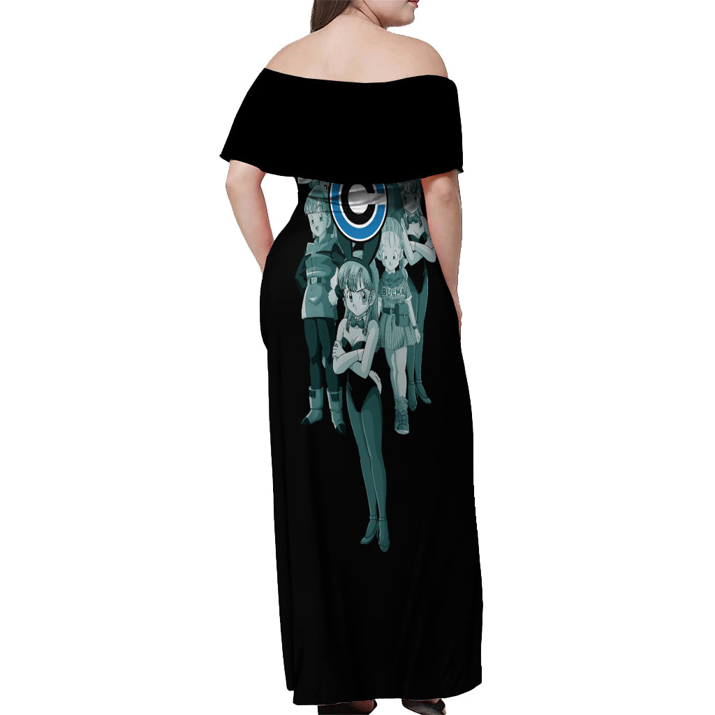 Bulma Off Shoulder Maxi Dress Dragon Ball