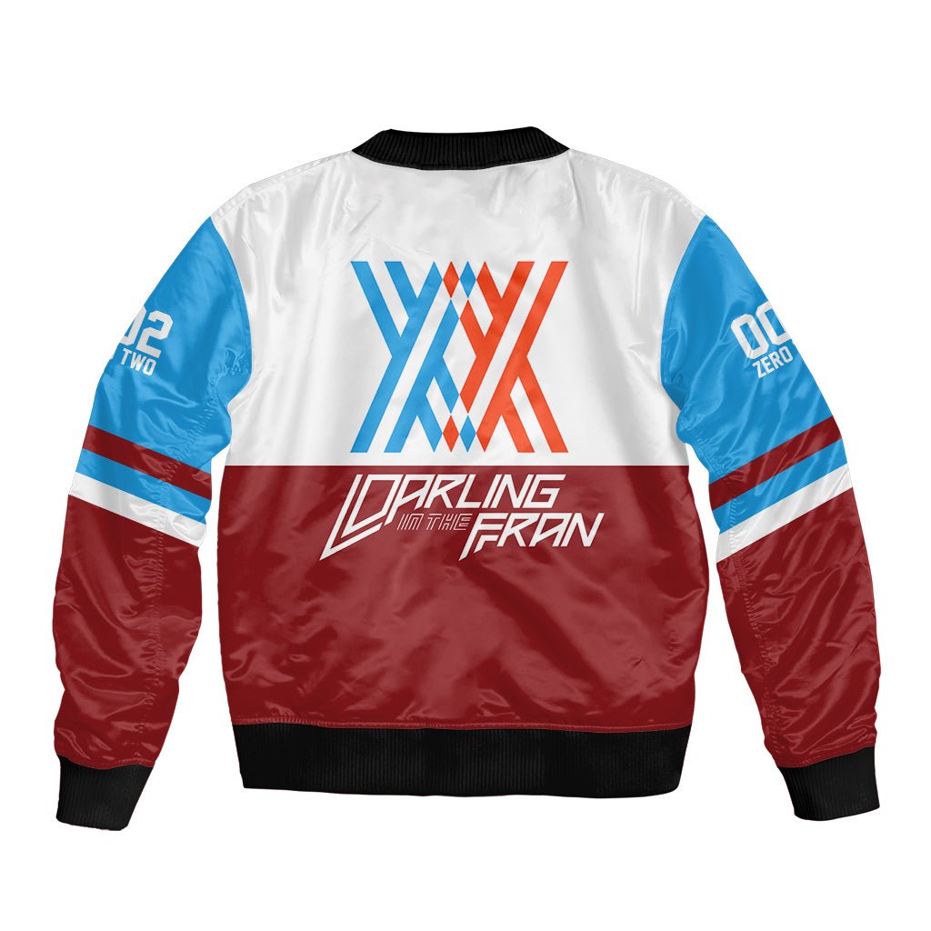002 Zero Two Strelitzia Bomber Jacket Anime Style TS04 - The Mazicc - Unisex - S - Multicolor