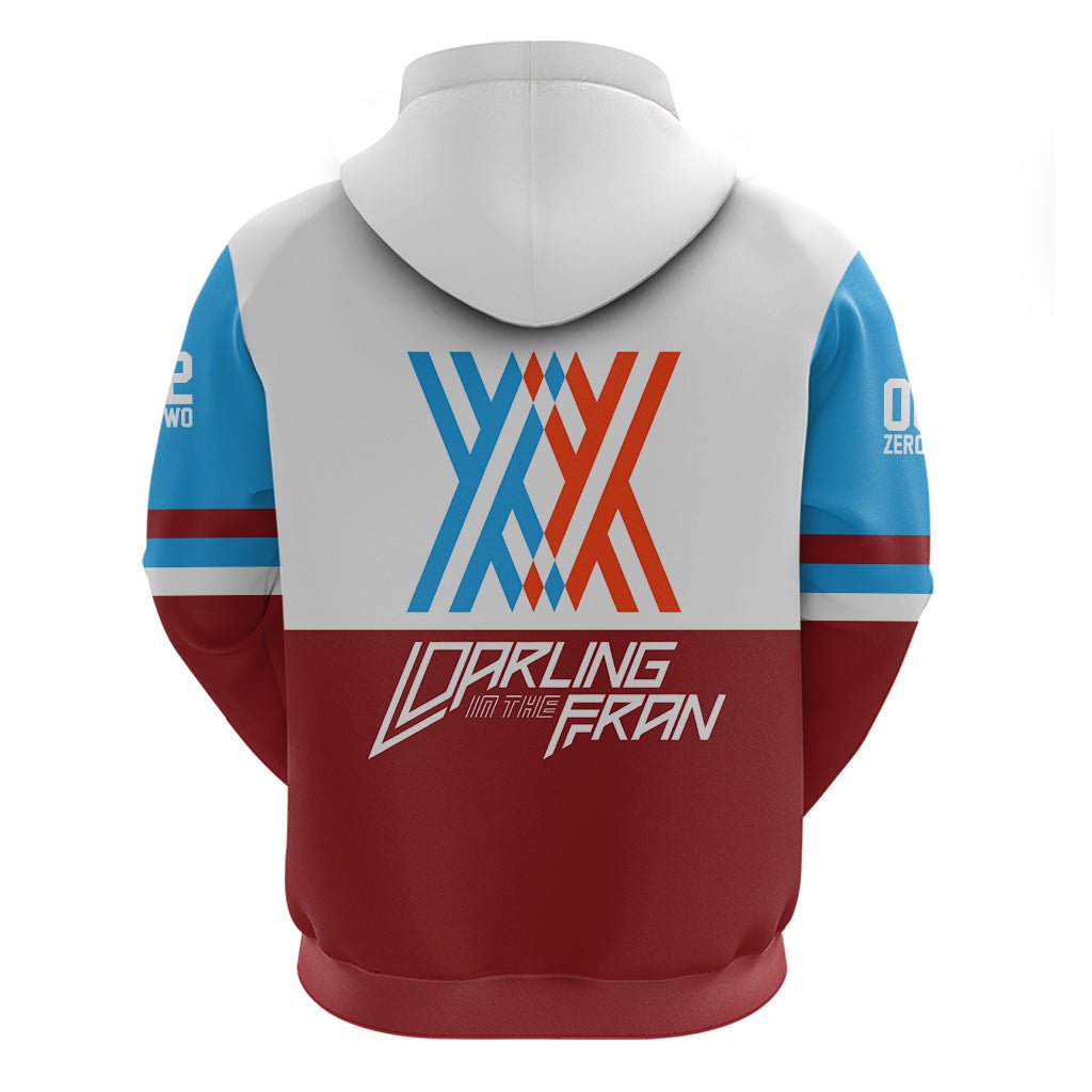 002 Zero Two Strelitzia Hoodie Anime Style TS04 - The Mazicc - Pullover Hoodie - S - Multicolor