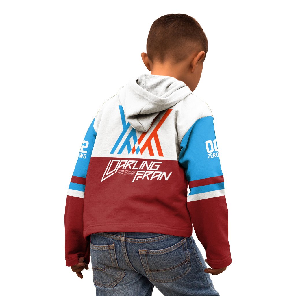 002 Zero Two Strelitzia Kid Hoodie Anime Style TS04 - The Mazicc - Zip Hoodie - Toddler 2T - Multicolor