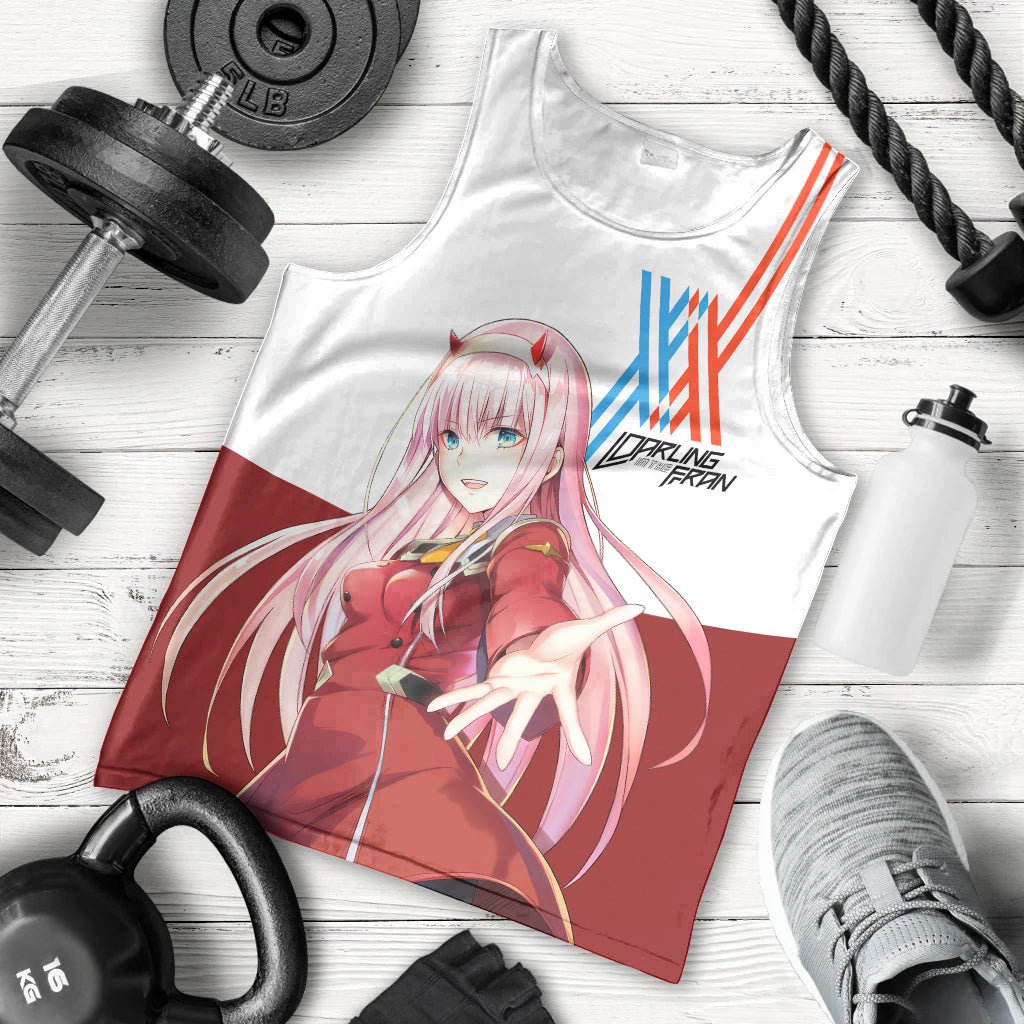 002 Zero Two Strelitzia Men Tank Top Anime Style TS04 - The Mazicc - XS - Multicolor -