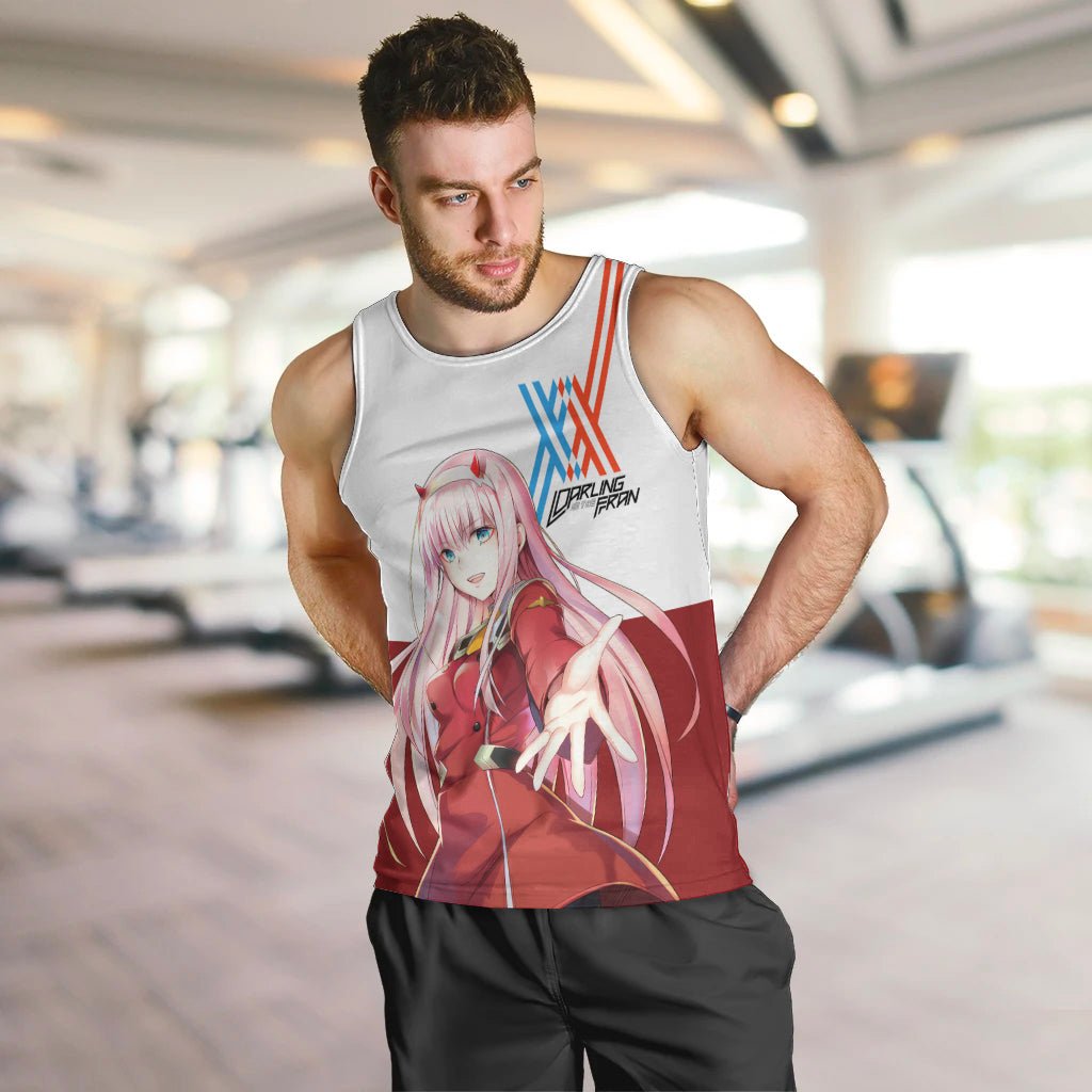 002 Zero Two Strelitzia Men Tank Top Anime Style TS04 - The Mazicc - XS - Multicolor -