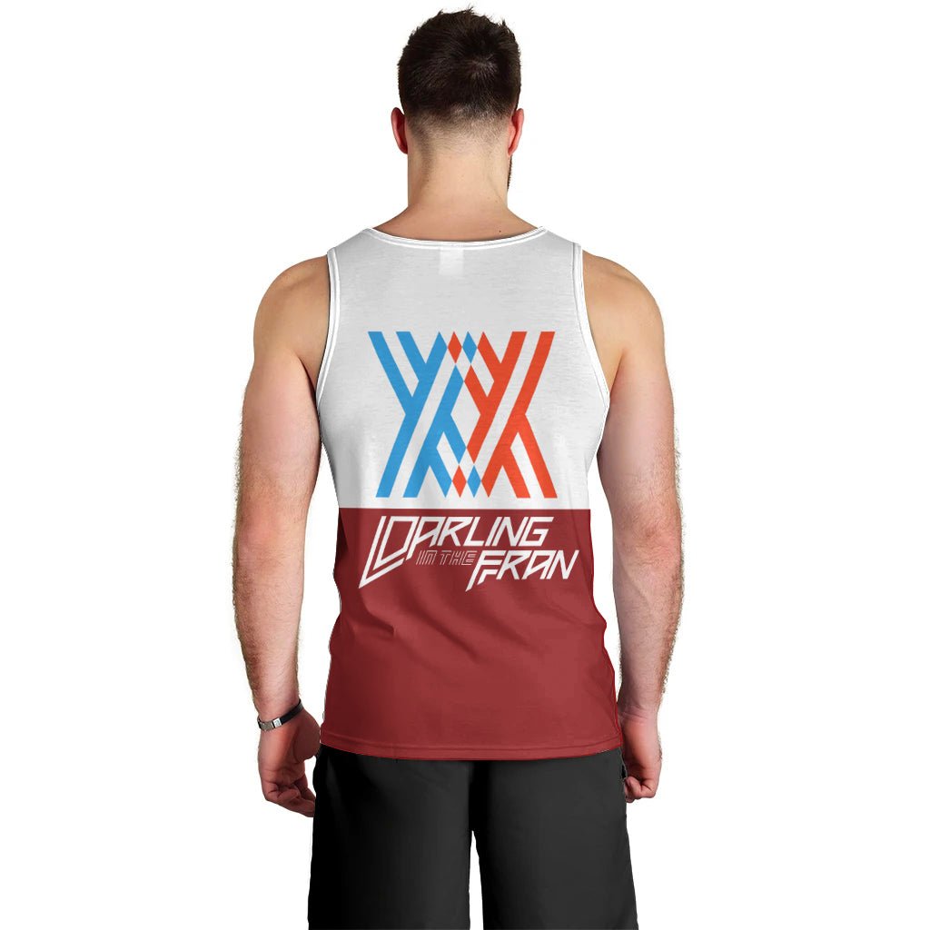 002 Zero Two Strelitzia Men Tank Top Anime Style TS04 - The Mazicc - XS - Multicolor -