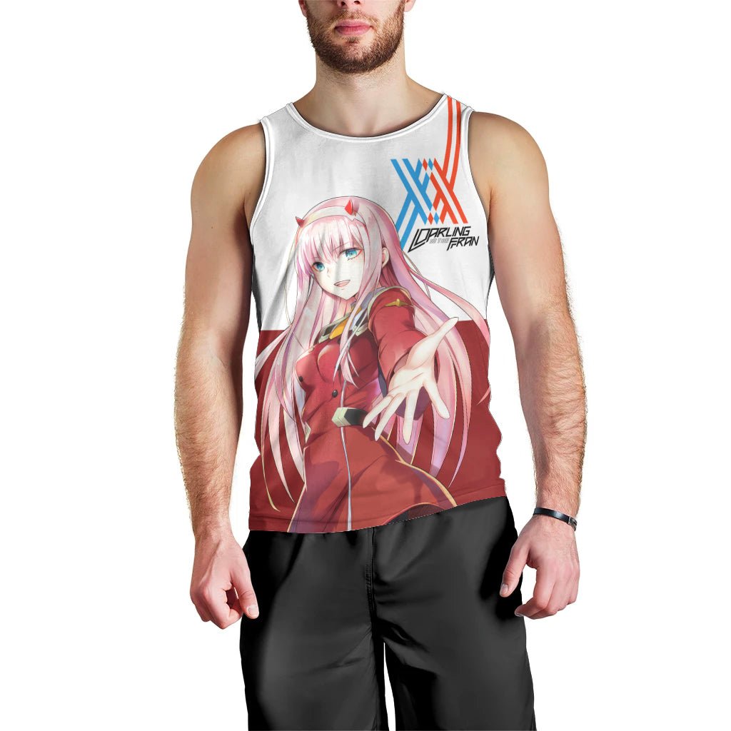 002 Zero Two Strelitzia Men Tank Top Anime Style TS04 - The Mazicc - XS - Multicolor -