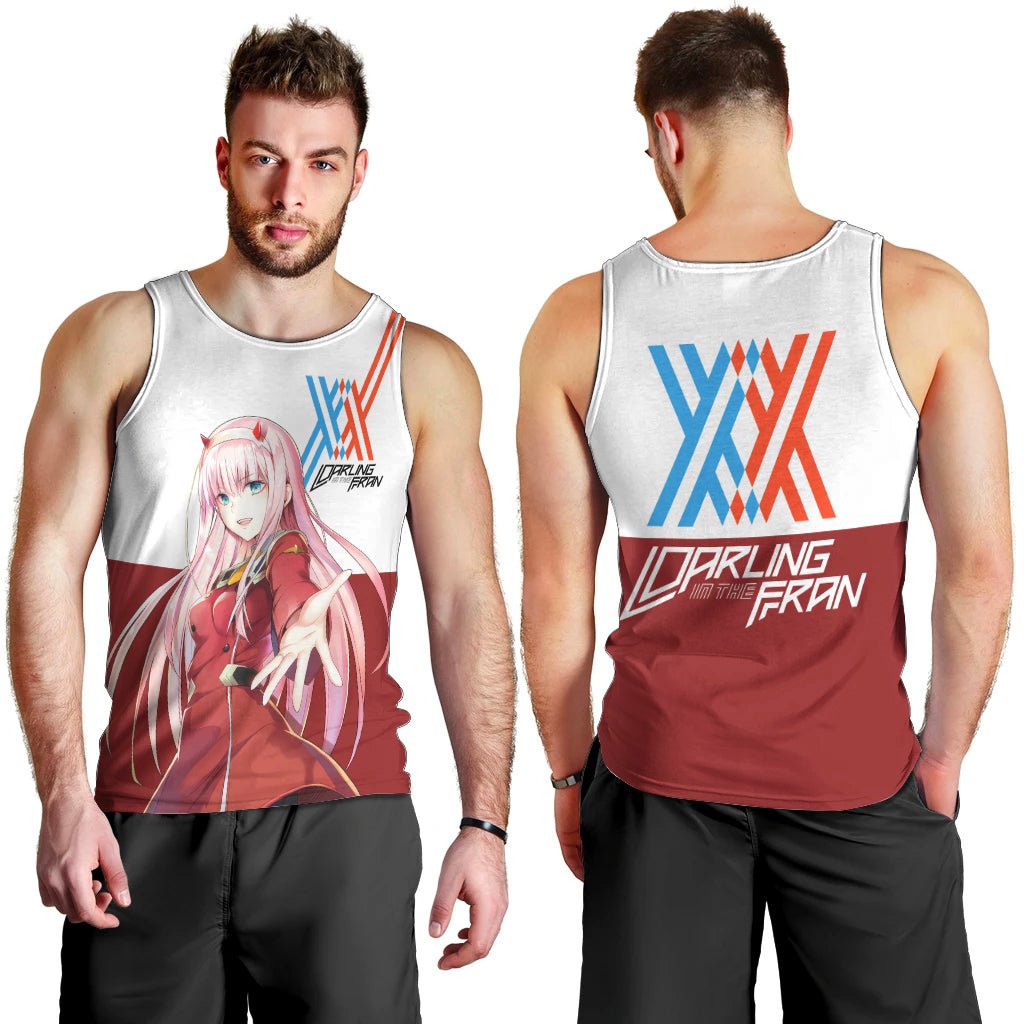 002 Zero Two Strelitzia Men Tank Top Anime Style TS04 - The Mazicc - XS - Multicolor -