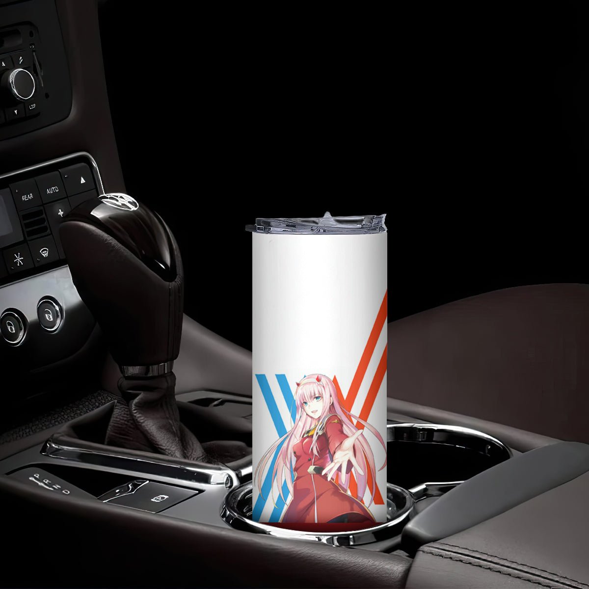 002 Zero Two Strelitzia Skinny Tumbler Anime Style TS04 - The Mazicc - 20oz - Multicolor -