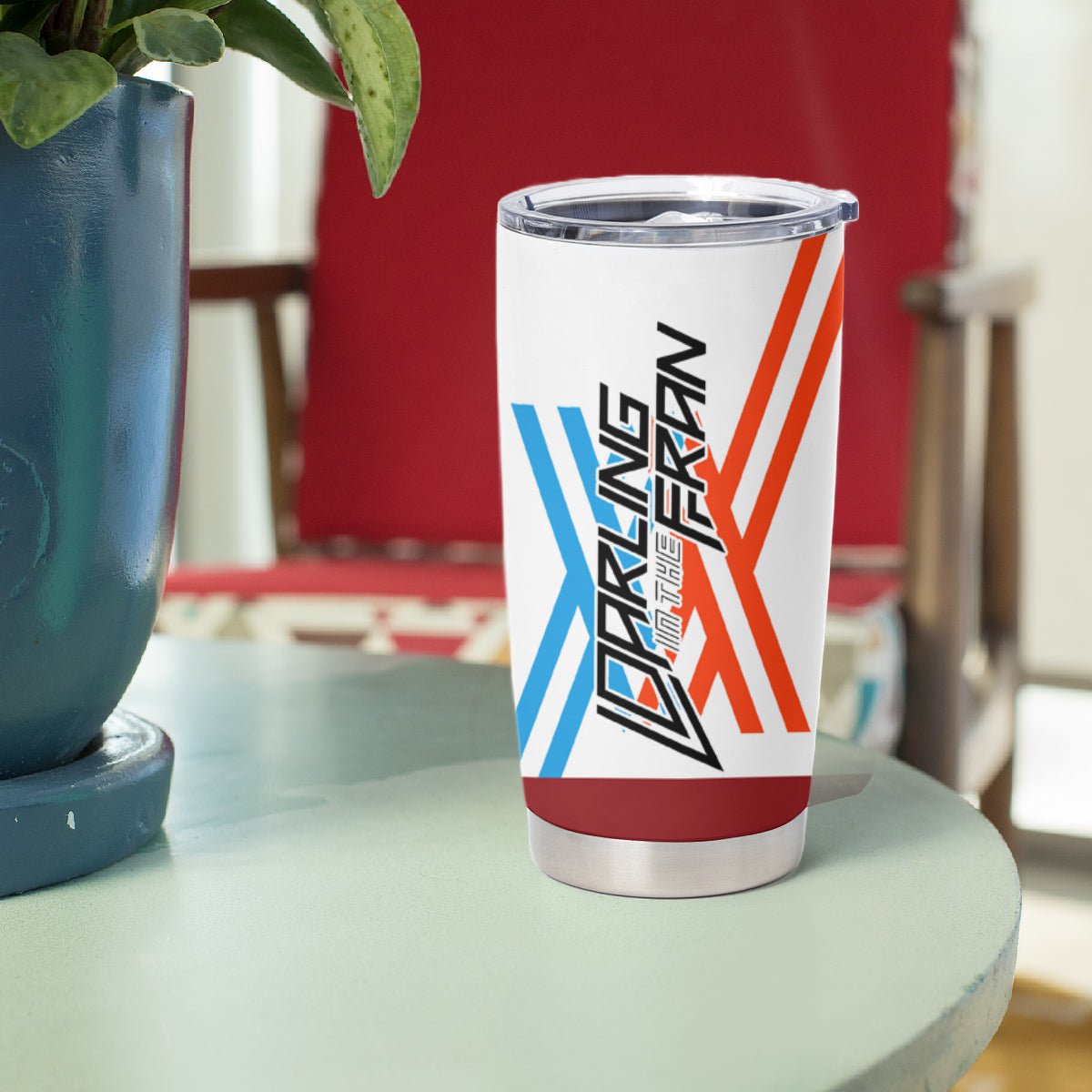 002 Zero Two Strelitzia Tumbler Cup Anime Style TS04 - The Mazicc - 20oz - Multicolor -