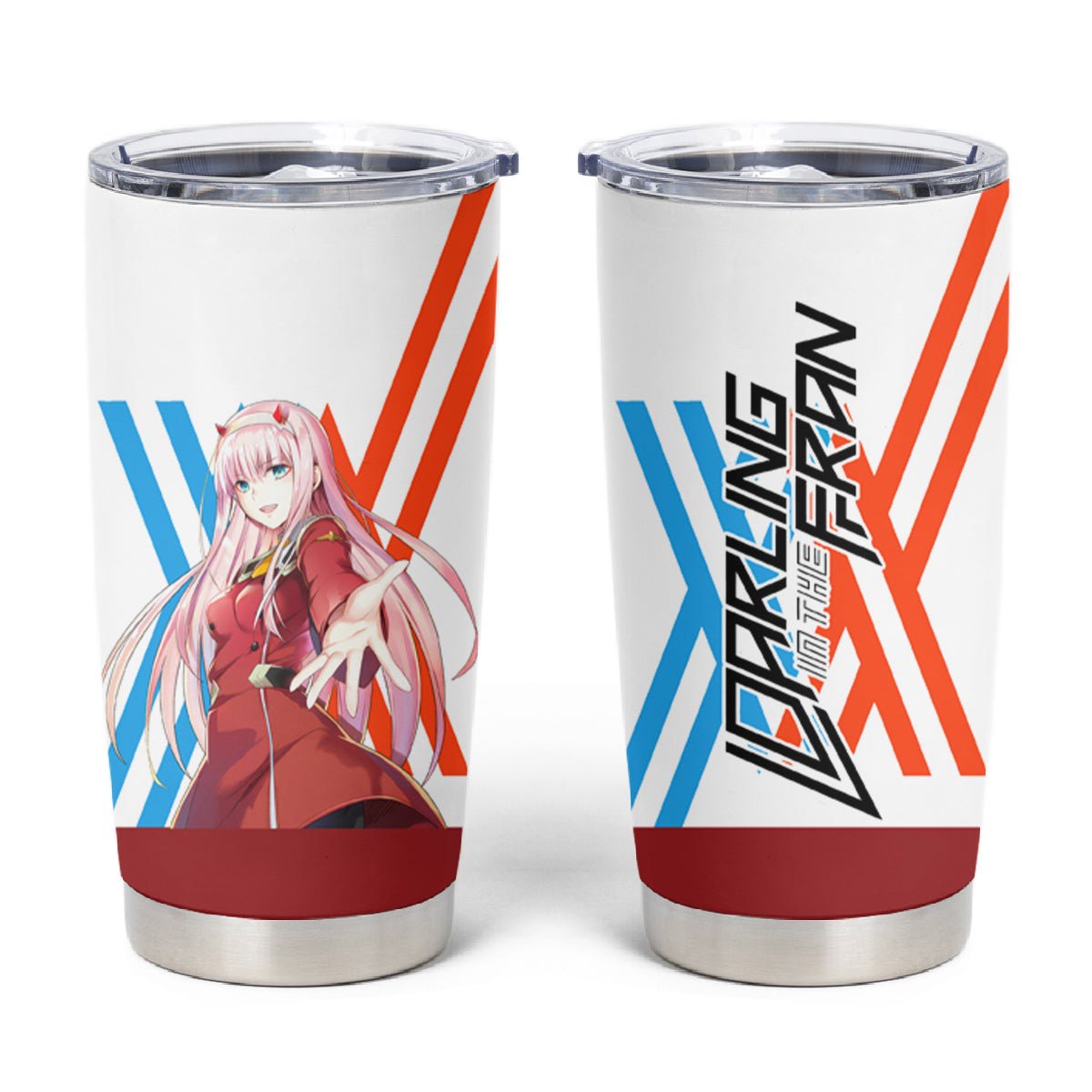 002 Zero Two Strelitzia Tumbler Cup Anime Style TS04 - The Mazicc - 20oz - Multicolor -