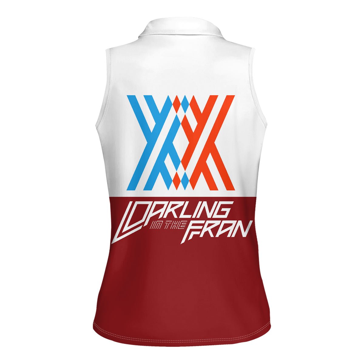 002 Zero Two Strelitzia Women Sleeveless Polo Shirt Anime Style TS04 - The Mazicc - Female - XS - Multicolor