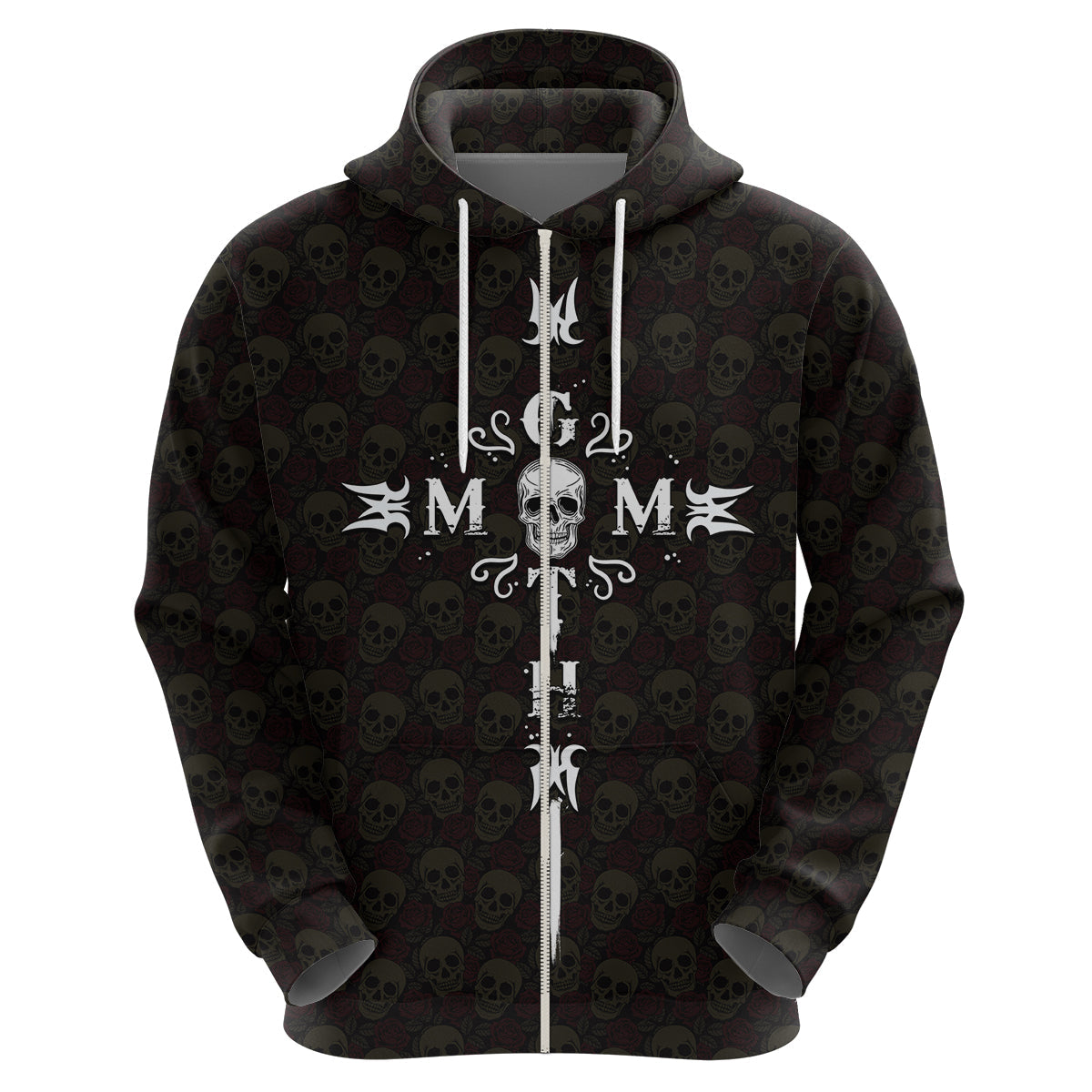 mothers-day-goth-mom-rose-skull-style-hoodie