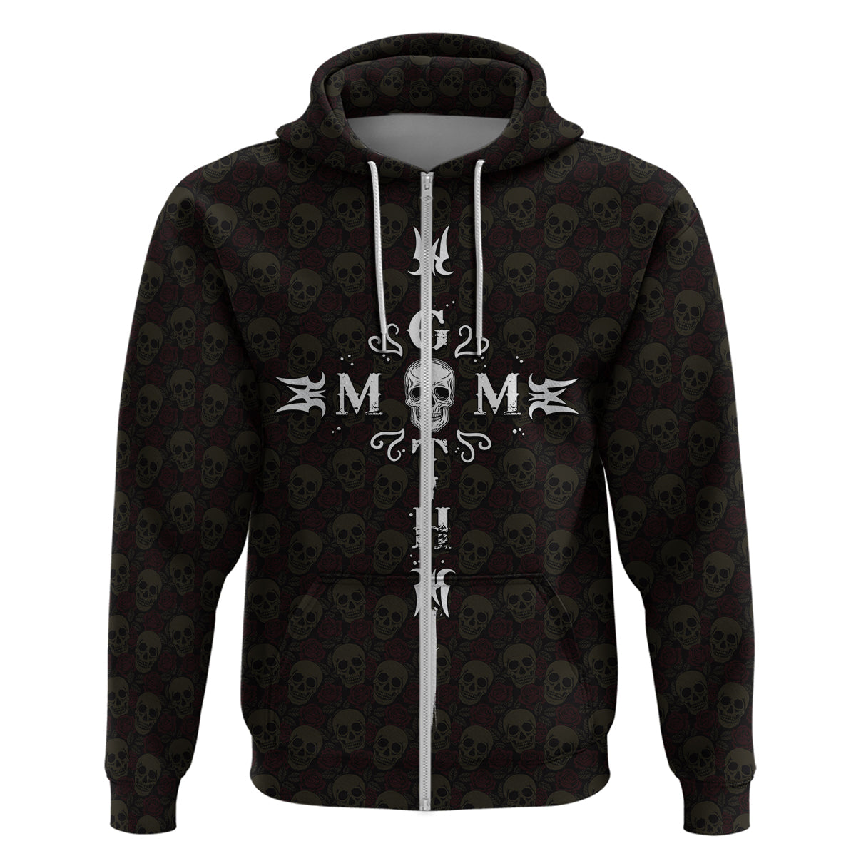mothers-day-goth-mom-rose-skull-style-hoodie
