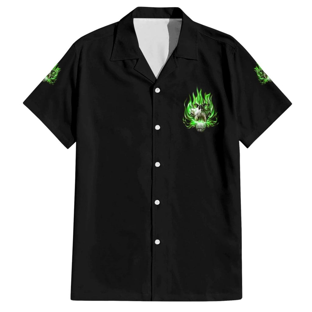 9 Of 10 Voices In My Head Fire Skull Hawaiian Shirt TS04 - The Mazicc - Adult - S - Multicolor