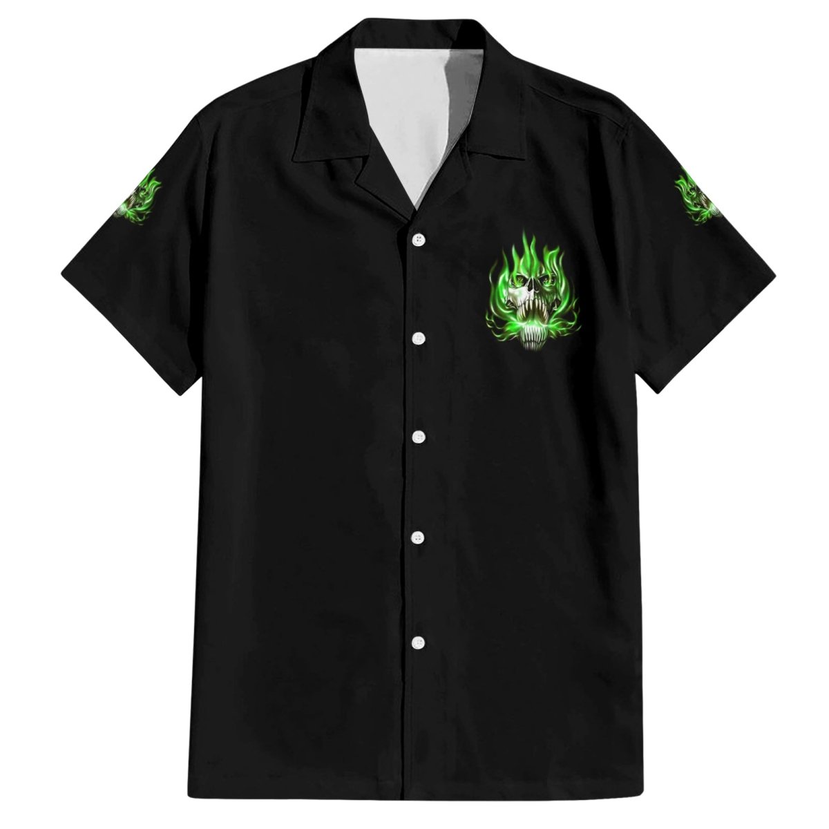 9 Of 10 Voices In My Head Fire Skull Hawaiian Shirt TS04 - The Mazicc - Adult - S - Multicolor